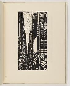 Straße, Blatt 10 in: Amerika im Holzschnitt - Vom Rhythmus der Neuen Welt