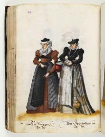 Trachtenbuch: Ein Bürgerin zue Basel. Ein Geschlechterin zue Basel
