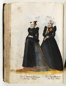 Trachtenbuch: Ein gemaine Bürgerin zue Augspurg / Ain Kauffmanin zue Augspurg