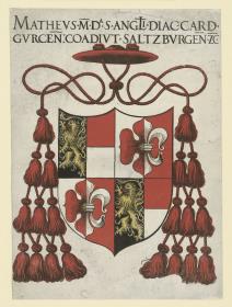 Kardinalswappen des Matthäus Lang von Wellenburg (1569–1540), Kardinal und Koadjutor des Salzburger Fürsterzbischofs