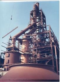 Mannesmann Rexroth AG, Kupolofen im Bau