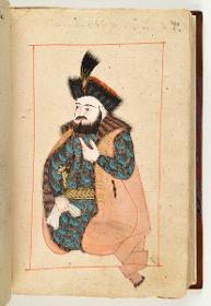 Türkisches Trachtenbuch: Tatar Khan [Tatar Han] (Herrscher der Tataren)