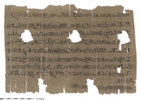 Hieratischer Papyrus mit verschiedenen Götterhymnen