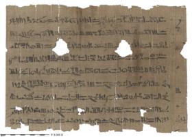 Hieratischer Papyrus mit verschiedenen Götterhymnen