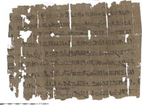Hieratischer Papyrus mit verschiedenen Götterhymnen
