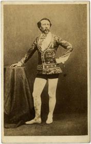 Porträt des Jean François Gravelet-Blondin in Rollenkostüm