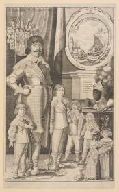 Porträt des Albrecht, Herzog von Sachsen-Eisenach mit seinen Kindern