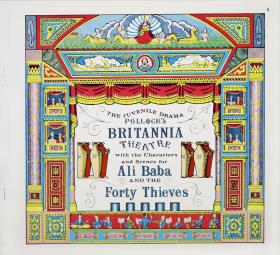 Pollock´s BRITANNIA Theatre with the characters and scenes for "Ali Baba and the forty thieves
