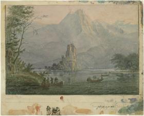 Burgsee mit fernem Schloss