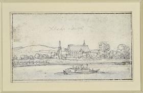 Ansicht von Niederaltaich von der Donau aus