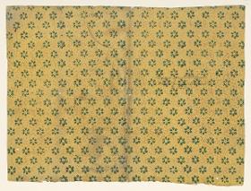 Kattunpapier (Blüten über Pünktchenmuster, Italien)