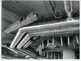 München, Hauptverwaltung der BMW AG, Baustelle, Detail