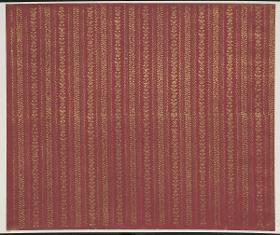 Modeldruckpapier mit Golddruck (feines florales Streifenmuster)