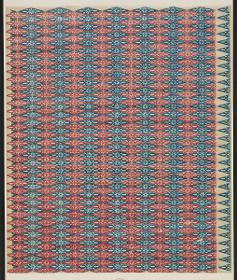 Modeldruckpapier (kleines Rautenmuster mit simplen Blüten)