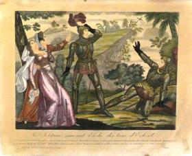 Le Solitaire sauvant Elodie des bras d´Ecbert.