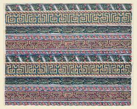 Modeldruckpapier (ornamentale Musterbänder)