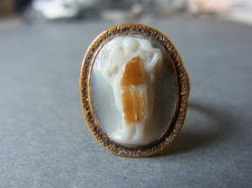Ring mit Schafträger (gutem Hirten)