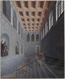 Köstritz. Schloss. Ansicht des Treppenhauses
