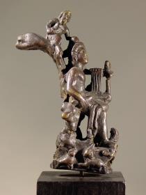 Orpheus unter den Tieren: Fragment eines Hufmessergriffs