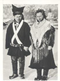 Norge. Lapper, brudepar (Brautpaar)