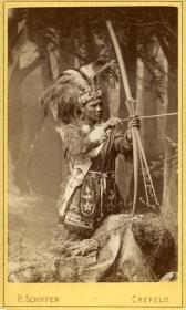 Chippewa-Indianer in Krefeld, 1881