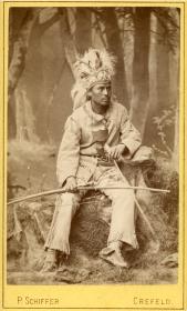 Chippewa-Indianer in Krefeld, 1881