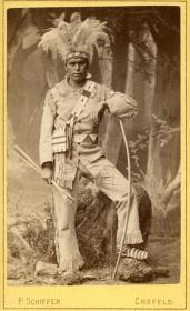 Chippewa-Indianer in Krefeld, 1881