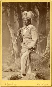 Chippewa-Indianer in Krefeld, 1881