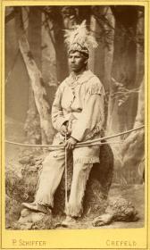 Chippewa-Indianer in Krefeld, 1881