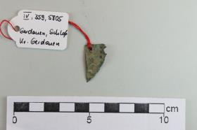 Bronzenes Klapperblechfragment