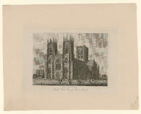 York Minster (Cathedral and Metropolitical Church of Saint Peter), Süd-West Ansicht, York