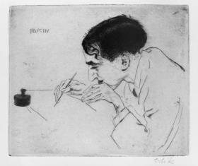 Jules Pascin zeichnend