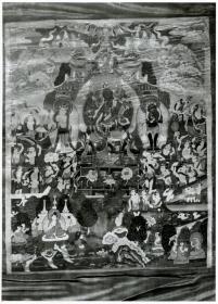 Sukhavati-Darstellung: MItte Bodhisattva Syamatara