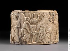 Dose (Pyxis) mit Marienszenen