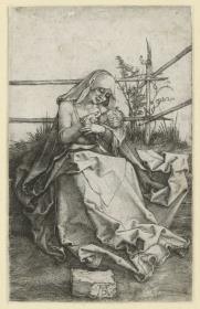 Die stillende Maria auf der Rasenbank