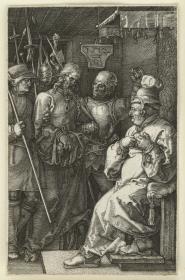 Christus vor Kaiphas (Kupferstich-Passion)