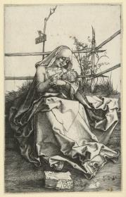 Die stillende Maria auf der Rasenbank