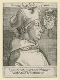 Porträt des Kardinals Albrecht von Brandenburg (Der große Kardinal)