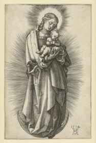 Maria mit Diadem und Kind auf der Mondsichel