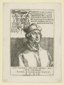 Porträt des Kardinals Albrecht von Brandenburg (Der kleine Kardinal)