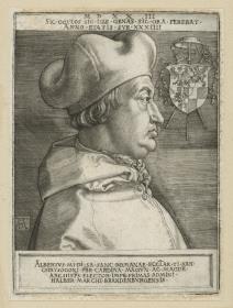 Porträt des Kardinals Albrecht von Brandenburg