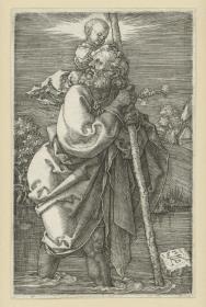 Heiliger Christophorus nach links gewandt