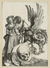 Wappenschild mit Totenkopf