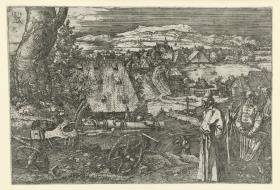 Landschaft mit Kanone