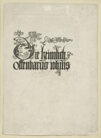 Titelblatt aus der Apokalypse "Die heimliche Offenbarung Johannes" (Apokalypse)