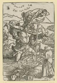 Heiliger Christophorus mit dem Vogelzug