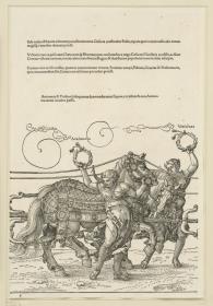 Der große Triumphwagen: Acrimonia und Virilitas (6. Stock)
