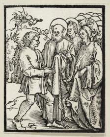 Christus heilt einen Besessenen (aus: Postilla, 43 Holzschnitte)