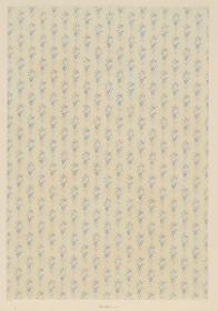 Walzendruckpapier (florales Flächenmuster, nach alten Mustern)