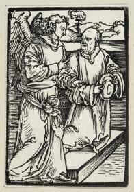 Betender mit seinem Schutzengel (63 religiöse Szenen)
